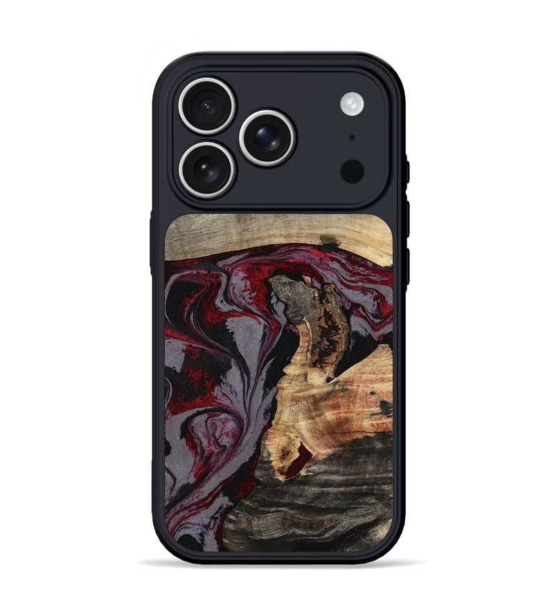 iPhone 17 Pro Wood Phone Case - Velvet (Red, 802191)