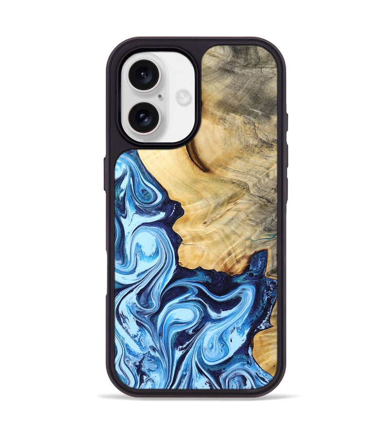 iPhone 17 Wood Phone Case - Nakia (Blue, 802346)