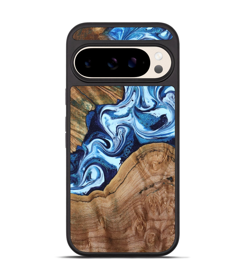 Pixel 10 Pro Wood Phone Case - Wade (Blue, 802350)