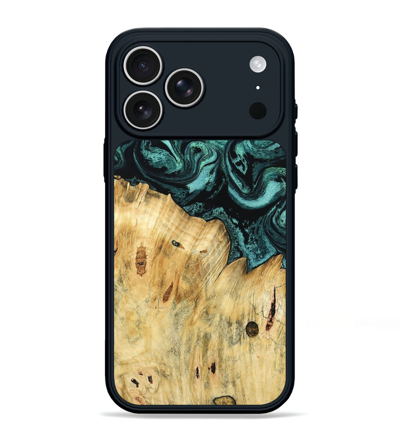 iPhone 17 Pro Max Wood Phone Case - Novalee (Green, 802363)