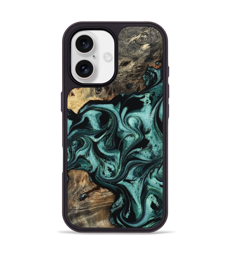 iPhone 17 Wood Phone Case - Andres (Green, 802365)