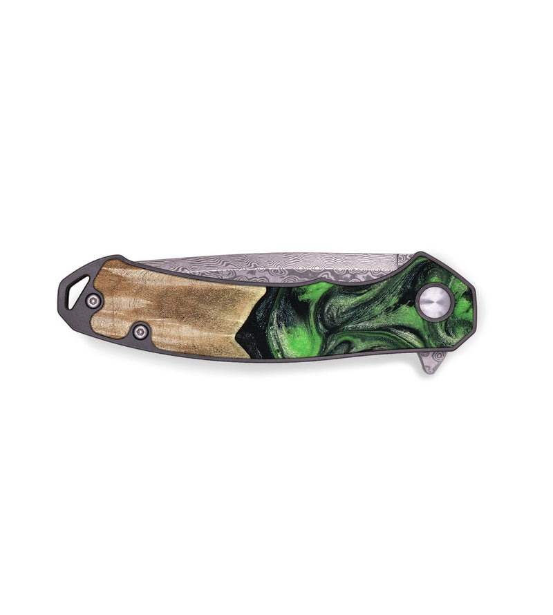 EDC Wood Pocket Knife - Avery (Green, 802368)