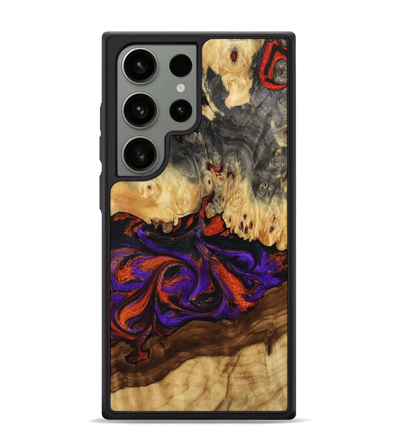 Galaxy S24 Ultra Wood Phone Case - Claud (Red, 802382)