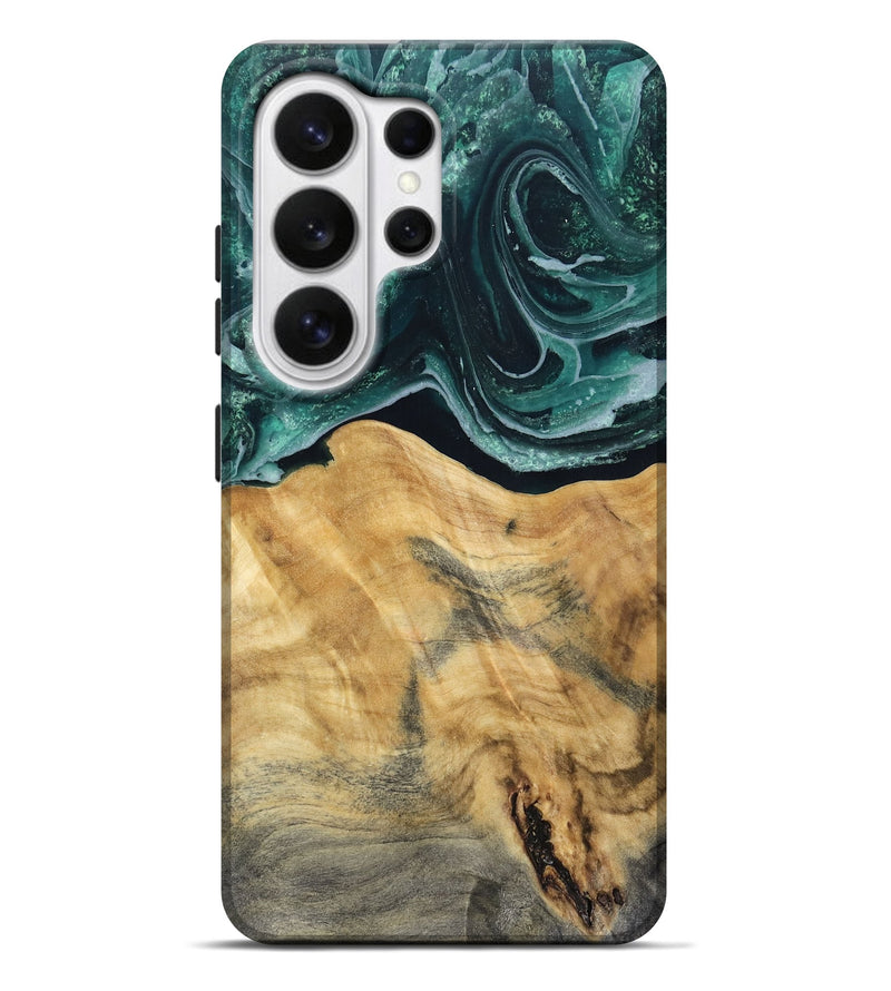 Galaxy S26 Ultra Wood Live Edge Phone Case - Eda (Green, 802426)