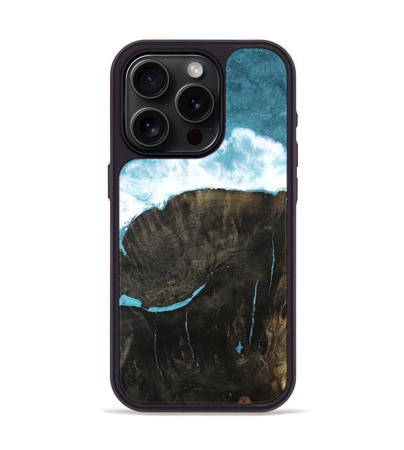 iPhone 15 Pro Wood Phone Case - Ocean (Coastal, 802474)