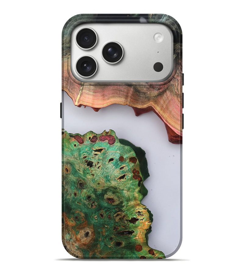 iPhone 17 Pro Max Wood Live Edge Phone Case - Frances (Clear, 802506)
