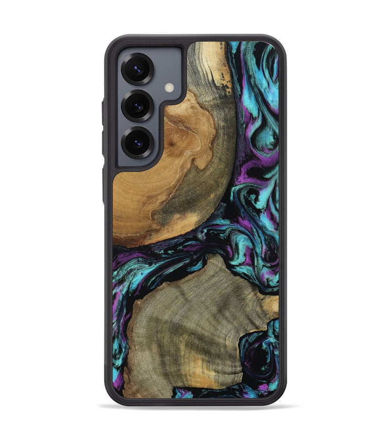 Galaxy S25 Plus Wood Phone Case - Merrily (Blue, 802547)