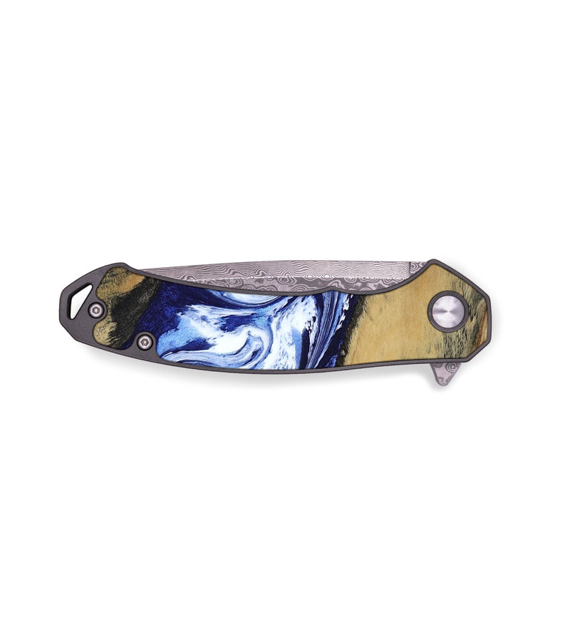 EDC Wood Pocket Knife - Edsel (Blue, 802548)
