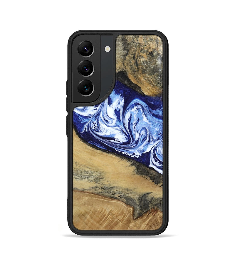 Galaxy S22 Wood Phone Case - Edsel (Blue, 802548)