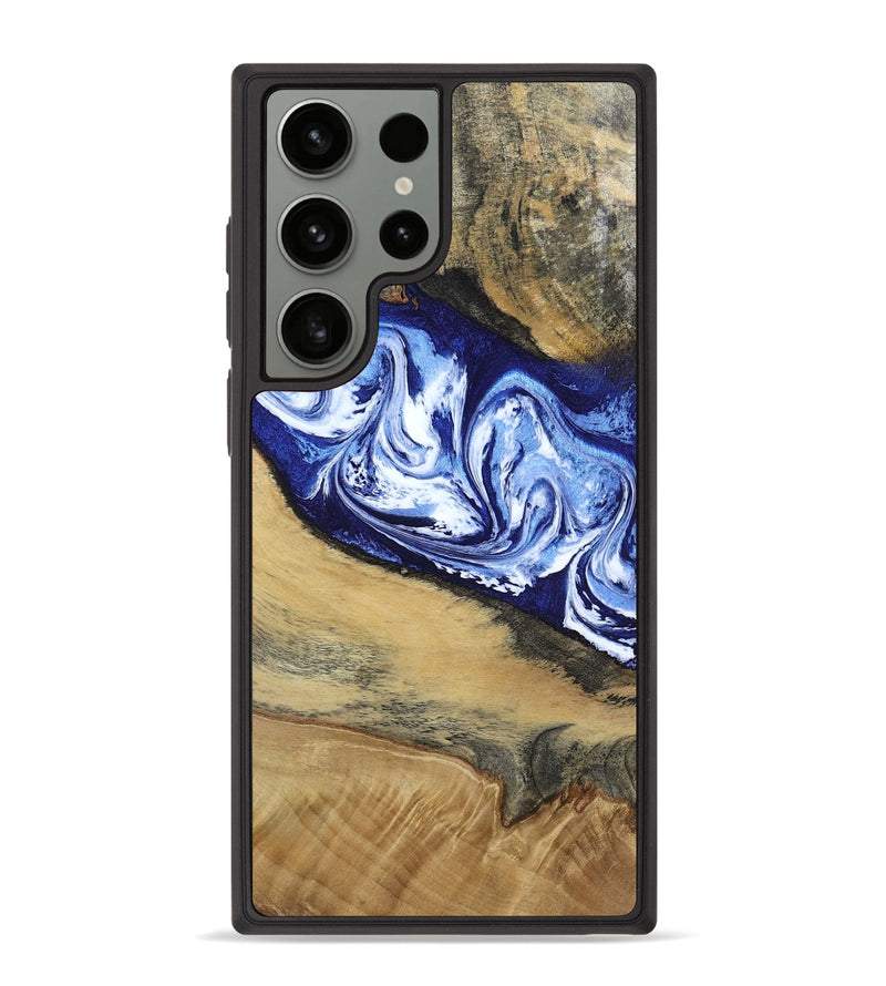 Galaxy S23 Ultra Wood Phone Case - Edsel (Blue, 802548)