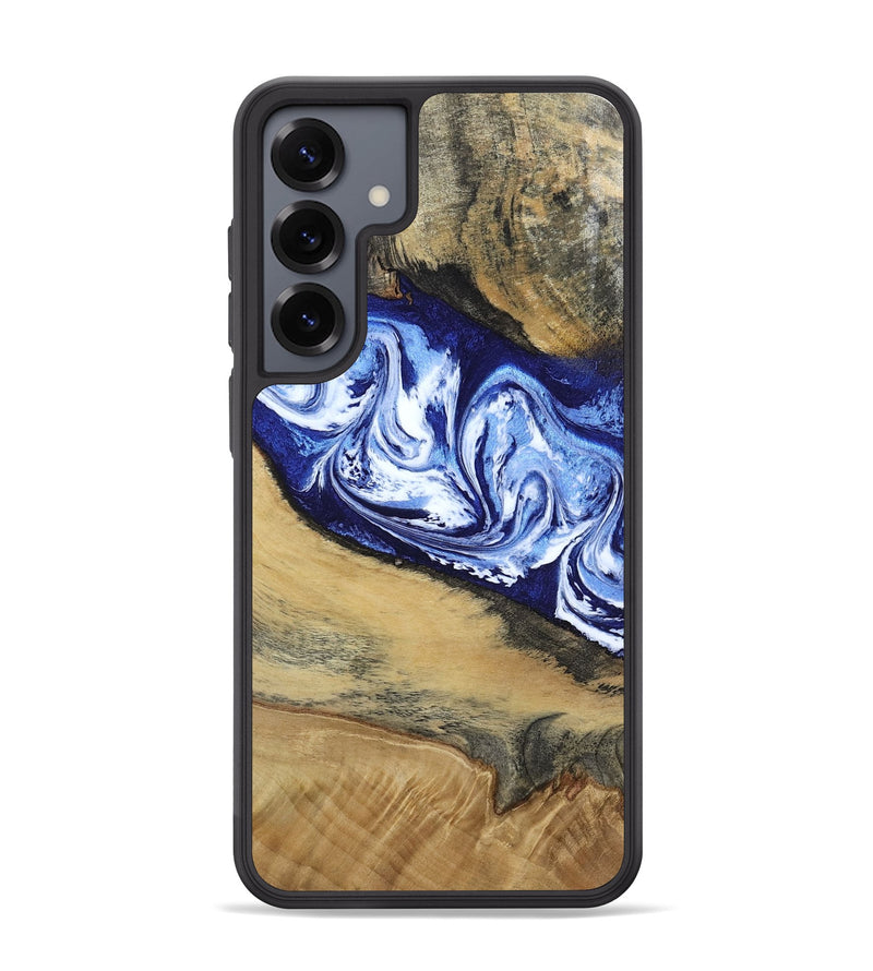 Galaxy S25 Plus Wood Phone Case - Edsel (Blue, 802548)