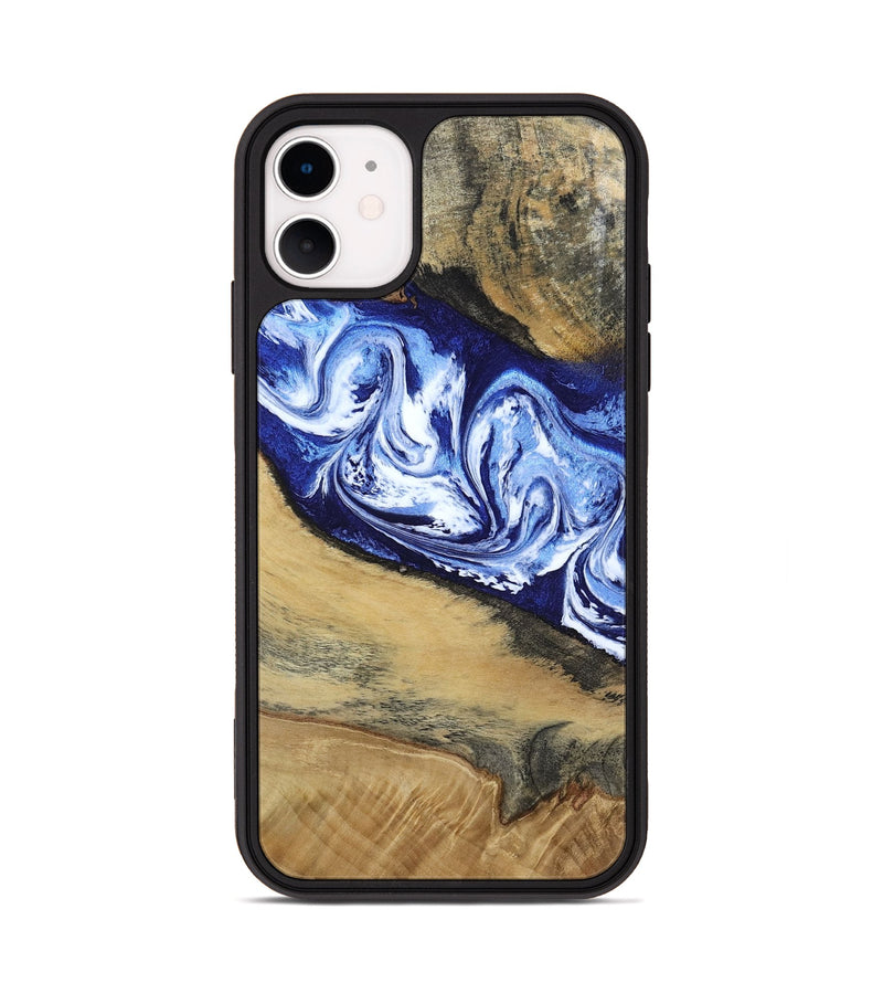 iPhone 11 Wood Phone Case - Edsel (Blue, 802548)
