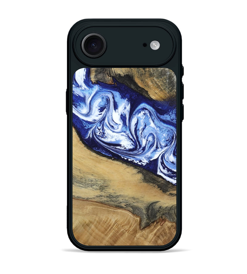 iPhone 17 Air Wood Phone Case - Edsel (Blue, 802548)