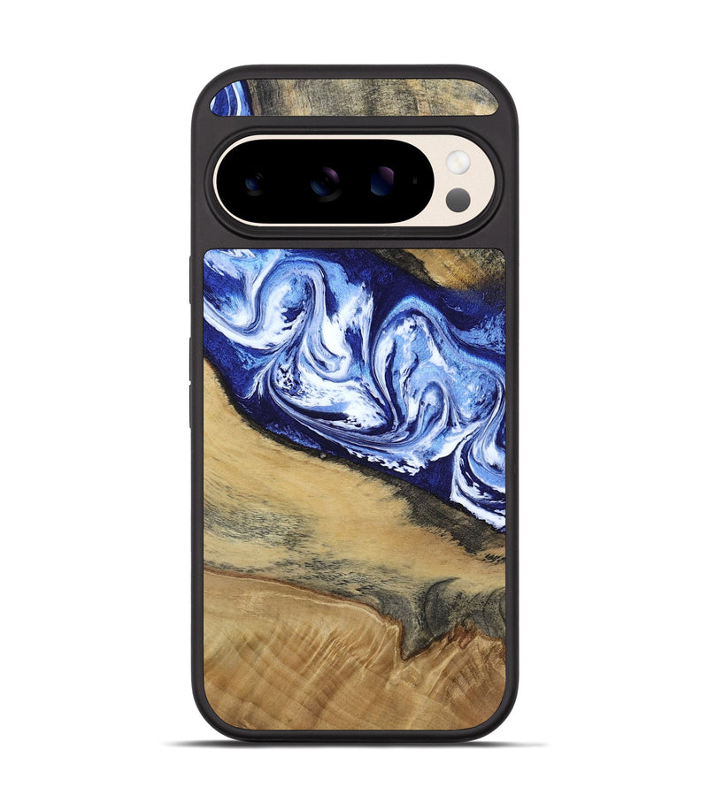 Pixel 10 Pro Wood Phone Case - Edsel (Blue, 802548)