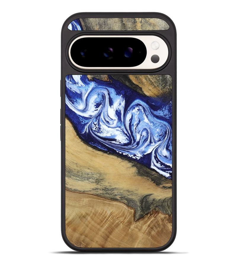 Pixel 10 Pro XL Wood Phone Case - Edsel (Blue, 802548)