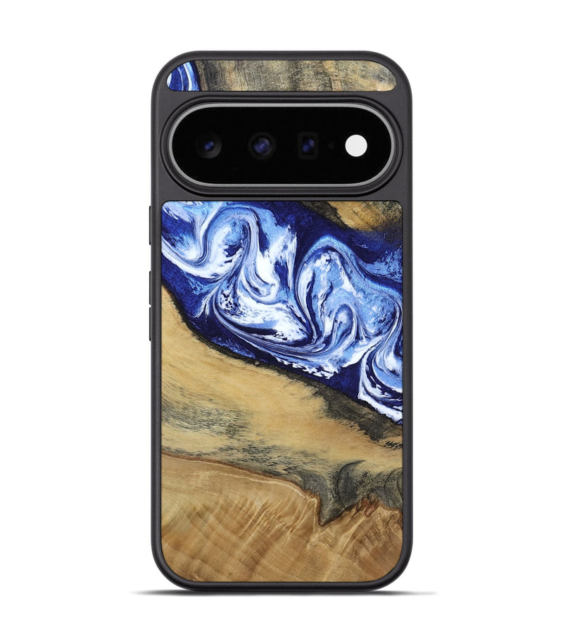 Pixel 11 Pro Wood Phone Case - Edsel (Blue, 802548)