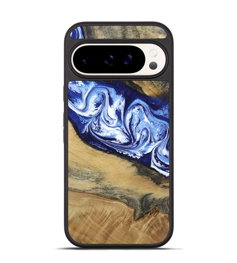 Pixel 9 Wood Phone Case - Edsel (Blue, 802548)