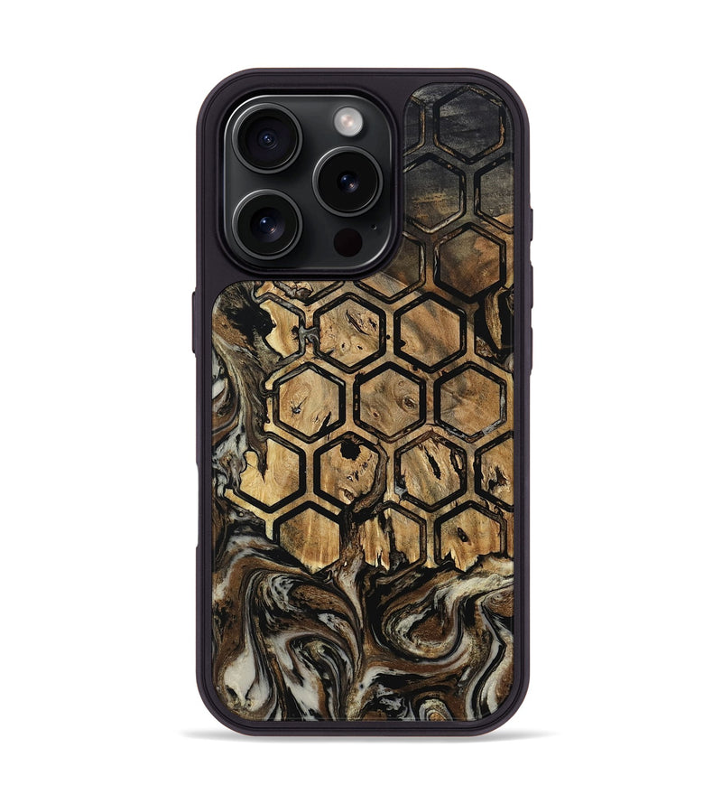 iPhone 16 Pro Wood Phone Case - Shemar (Pattern, 802580)