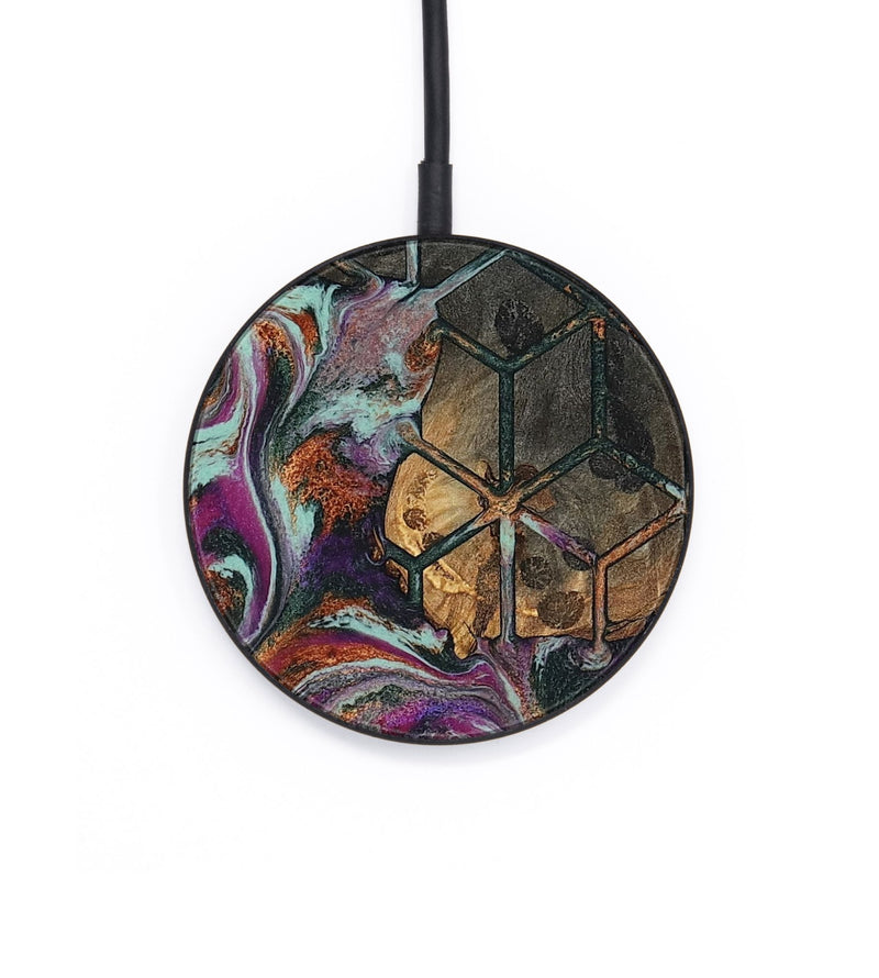 Circle Wood Wireless Charger - Lucian (Pattern, 802589)
