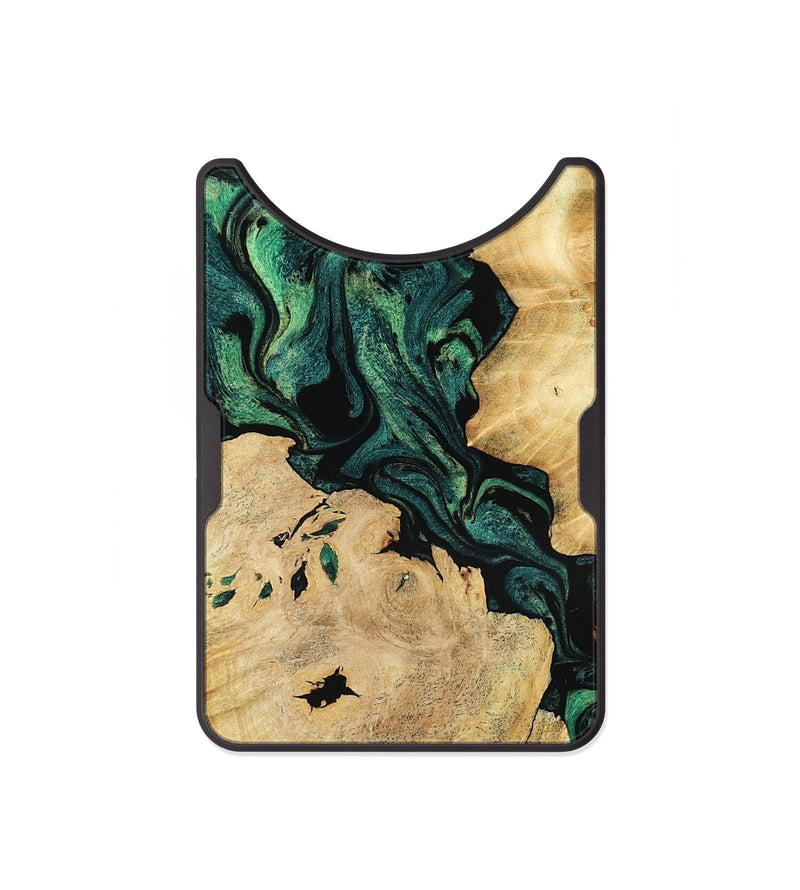Alloy Wood Wallet - Lindy (Green, 802599)