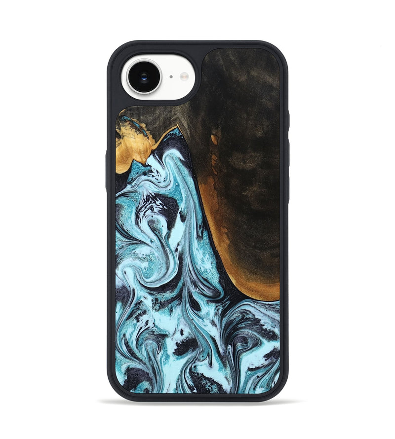 iPhone 16e Wood Phone Case - Rudy (Blue, 802604)