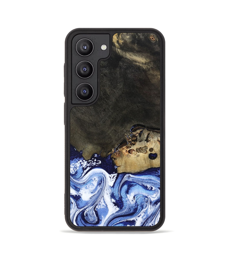 Galaxy S23 Wood Phone Case - Emanuel (Blue, 802605)
