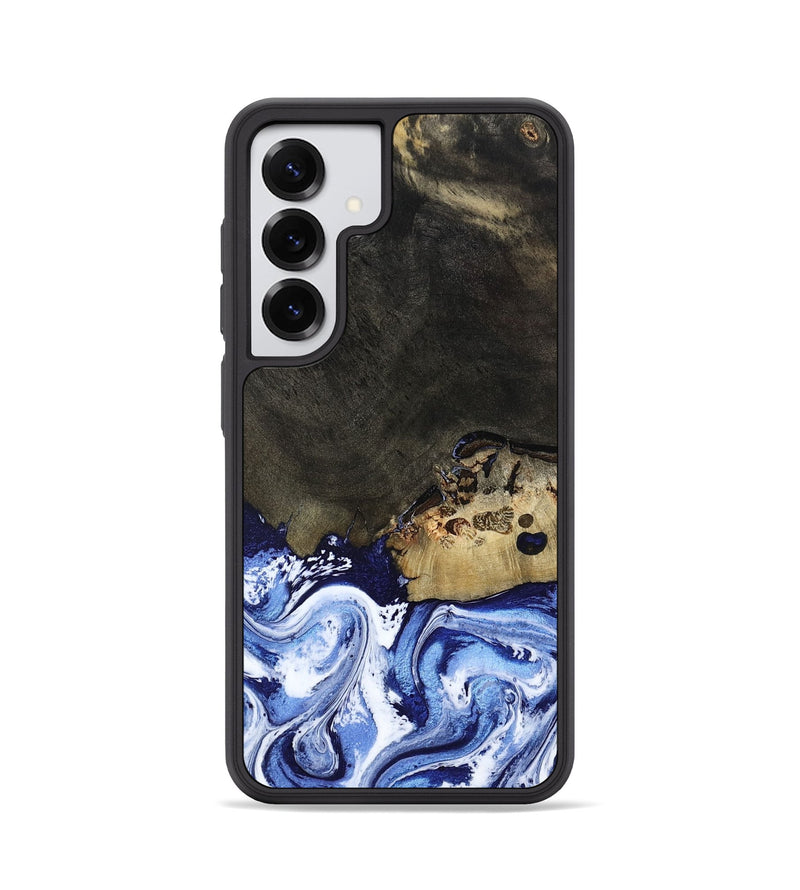 Galaxy S25 Wood Phone Case - Emanuel (Blue, 802605)