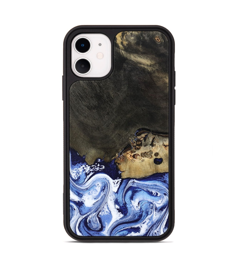 iPhone 11 Wood Phone Case - Emanuel (Blue, 802605)