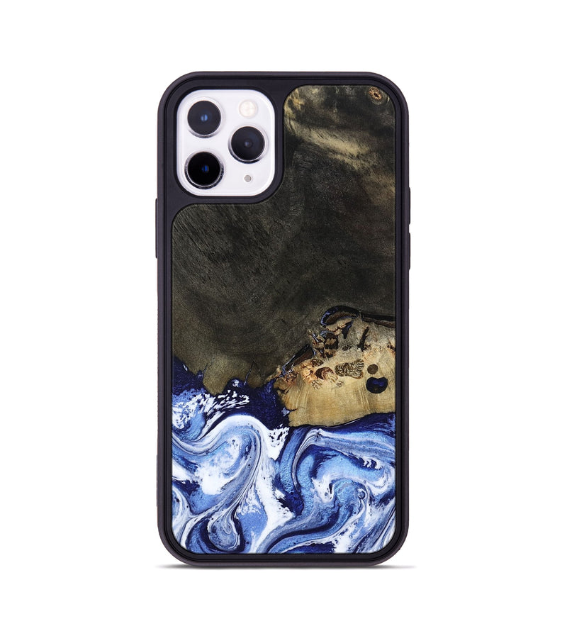 iPhone 11 Pro Wood Phone Case - Emanuel (Blue, 802605)