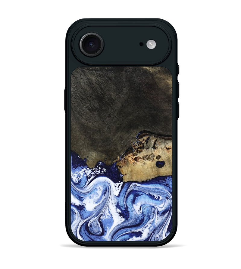 iPhone 17 Air Wood Phone Case - Emanuel (Blue, 802605)