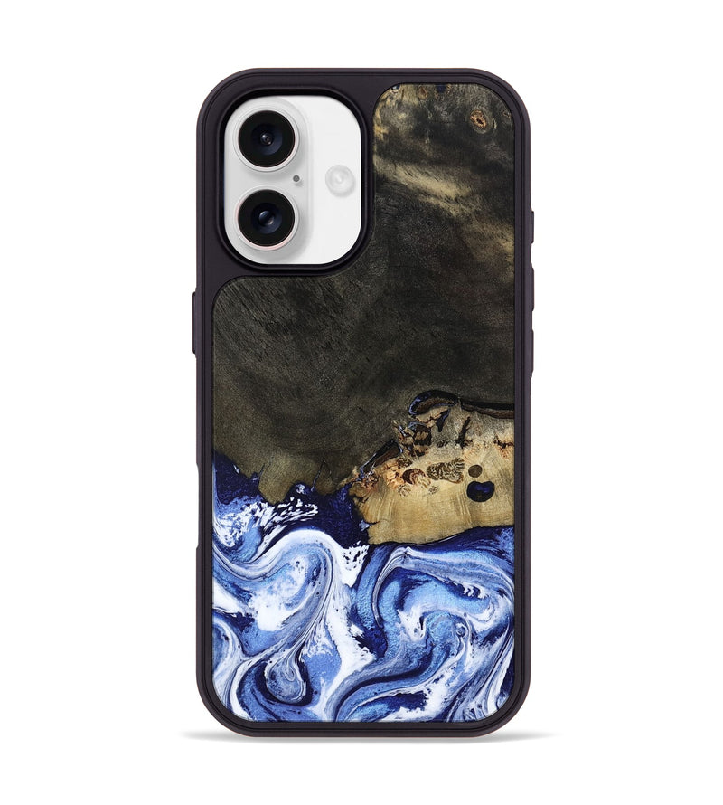 iPhone 17 Wood Phone Case - Emanuel (Blue, 802605)