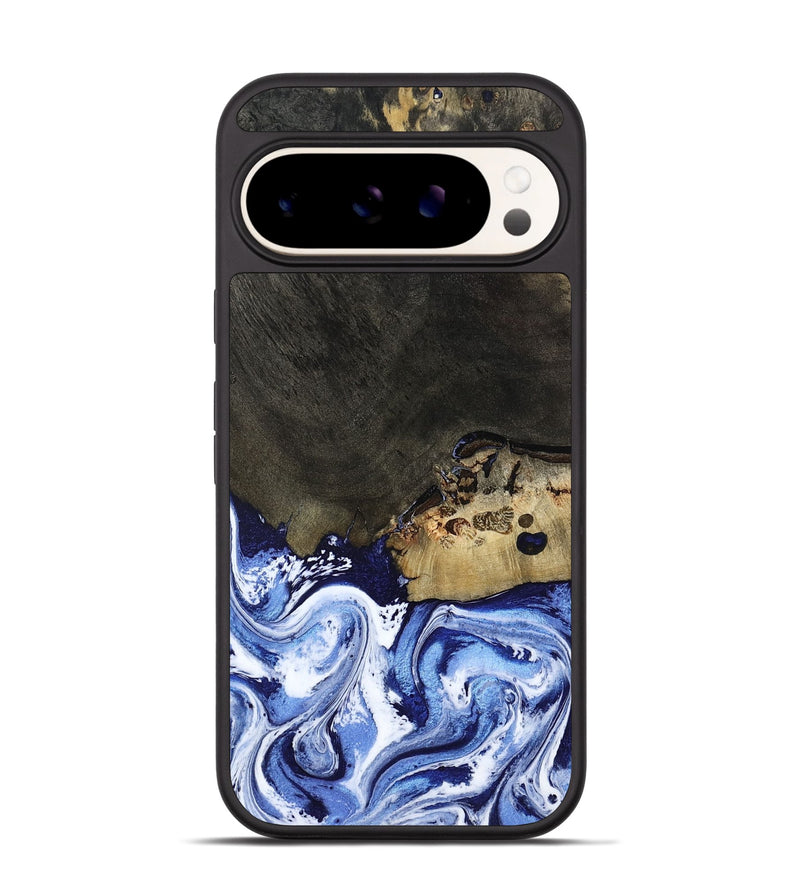 Pixel 9 Pro Wood Phone Case - Emanuel (Blue, 802605)