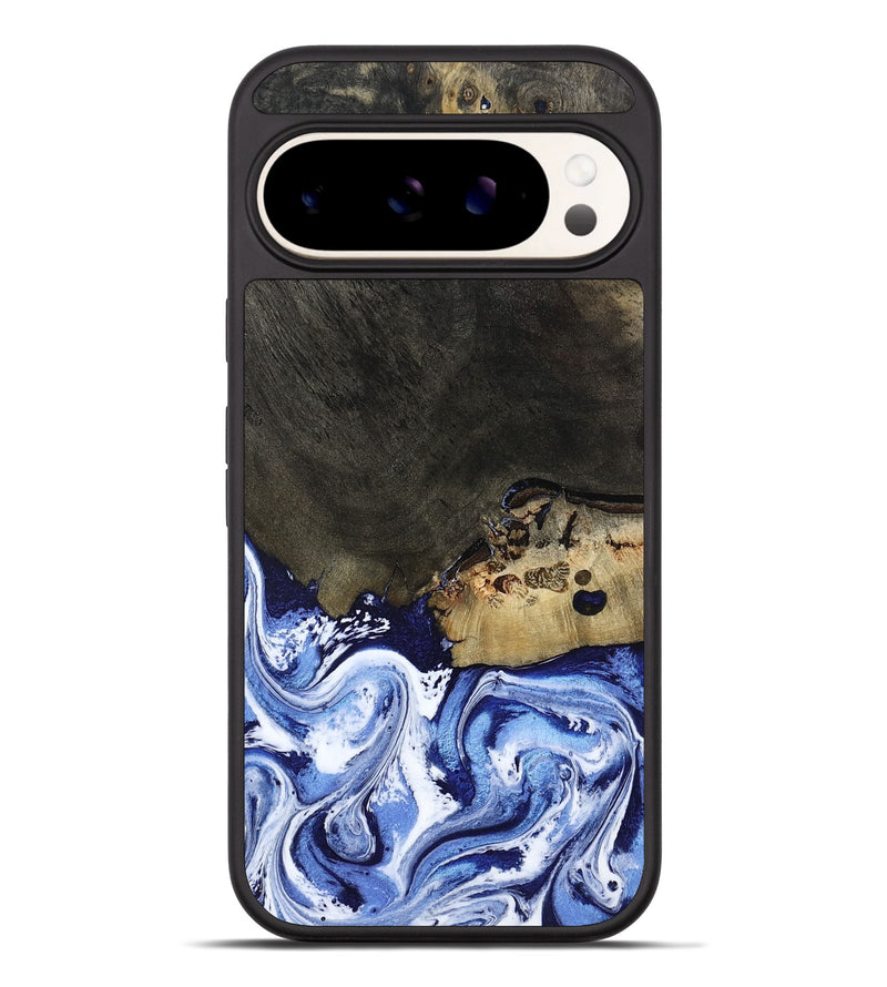 Pixel 9 Pro XL Wood Phone Case - Emanuel (Blue, 802605)