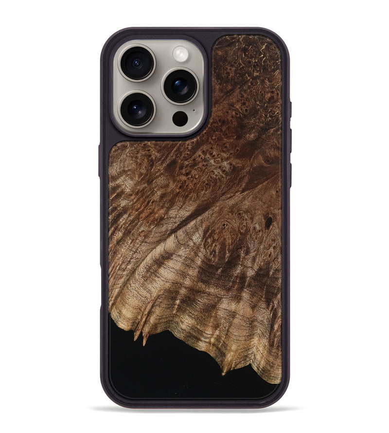 iPhone 16 Pro Max Wood Phone Case - Ronald (Wood Burl, 802614)