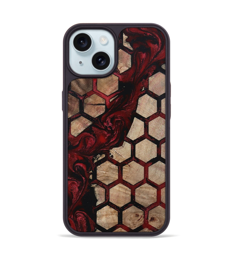 iPhone 15 Wood Phone Case - Novah (Pattern, 802645)