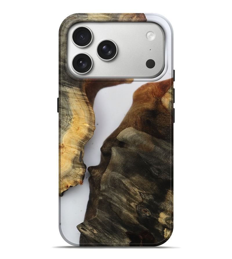 iPhone 17 Pro Max Wood Live Edge Phone Case - Jesse (Clear, 802660)