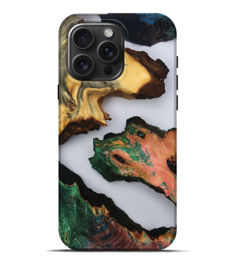 iPhone 16 Pro Max Wood Live Edge Phone Case - Hosea (Clear, 802662)