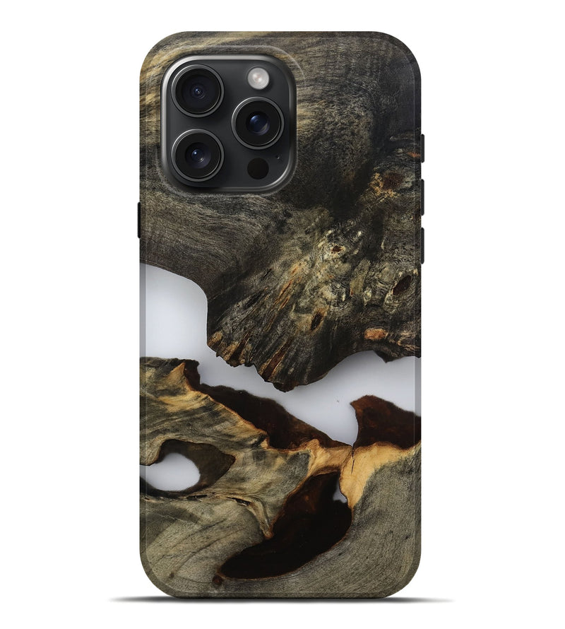 iPhone 16 Pro Max Wood Live Edge Phone Case - Roger (Clear, 802666)