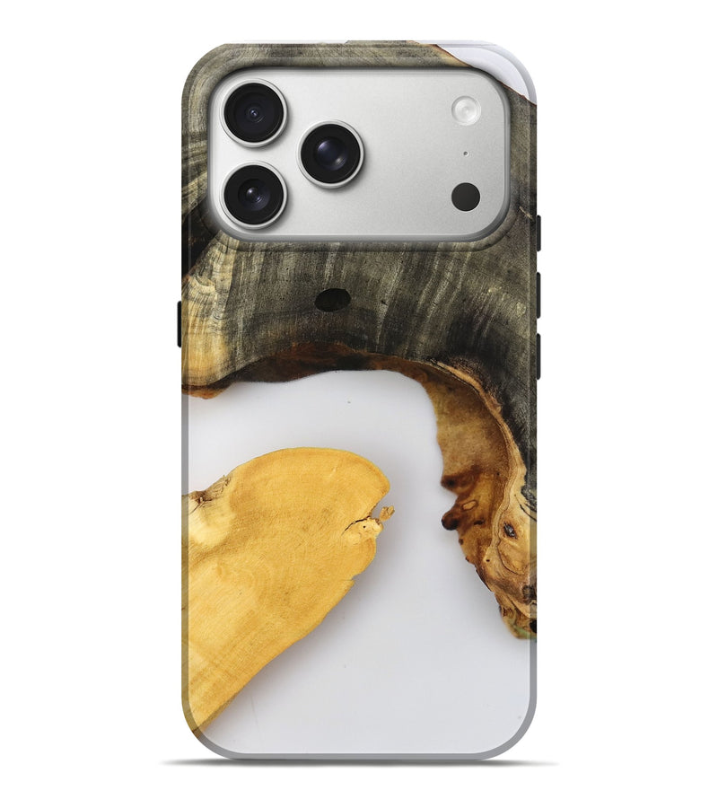 iPhone 17 Pro Max Wood Live Edge Phone Case - Tasia (Clear, 802669)