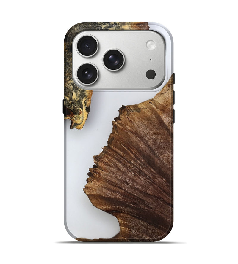 iPhone 17 Pro Wood Live Edge Phone Case - Phillip (Clear, 802670)