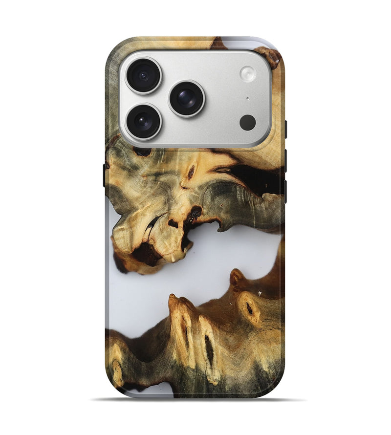 iPhone 17 Pro Wood Live Edge Phone Case - Lennox (Clear, 802672)