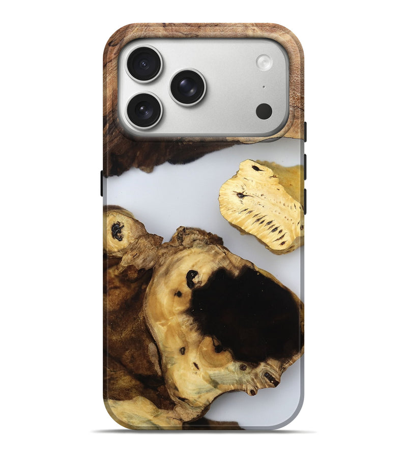 iPhone 17 Pro Max Wood Live Edge Phone Case - Kwame (Clear, 802673)