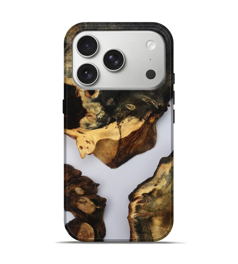 iPhone 17 Pro Wood Live Edge Phone Case - Enrique (Clear, 802675)