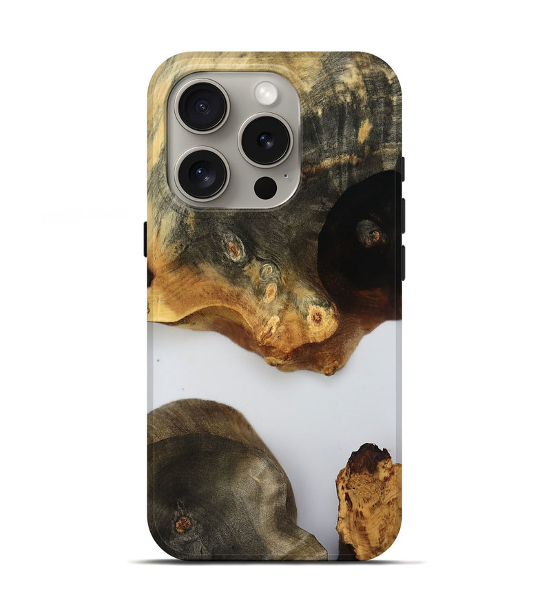 iPhone 16 Pro Wood Live Edge Phone Case - Joaquin (Clear, 802678)