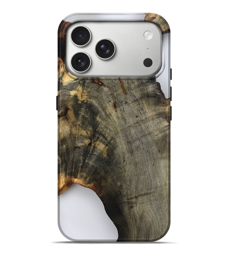 iPhone 17 Pro Max Wood Live Edge Phone Case - Kenji (Clear, 802680)