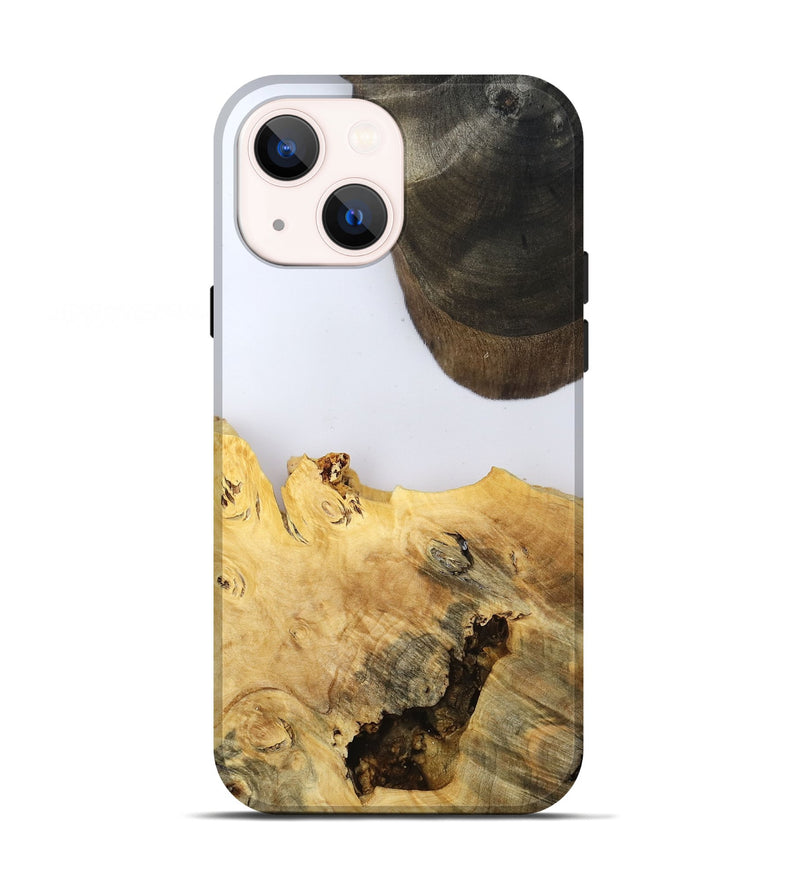 iPhone 13 Wood Live Edge Phone Case - Alyse (Clear, 802685)