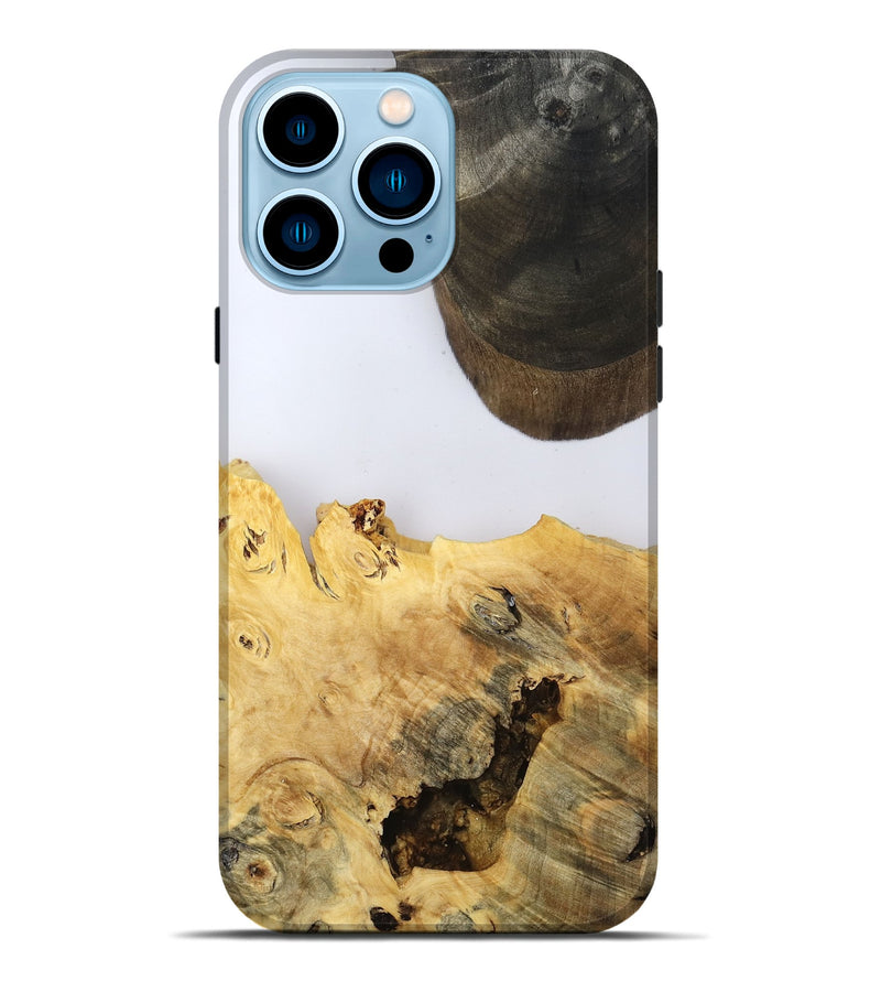 iPhone 14 Pro Max Wood Live Edge Phone Case - Alyse (Clear, 802685)