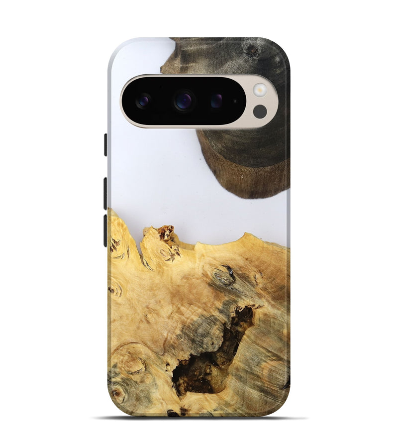 Pixel 9 Pro Wood Live Edge Phone Case - Alyse (Clear, 802685)