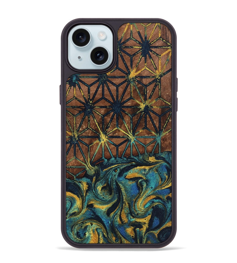 iPhone 15 Plus Wood Phone Case - Cherish (Pattern, 802696)