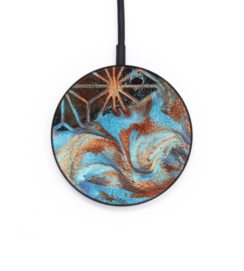 Circle Wood Wireless Charger - Shanon (Pattern, 802733)
